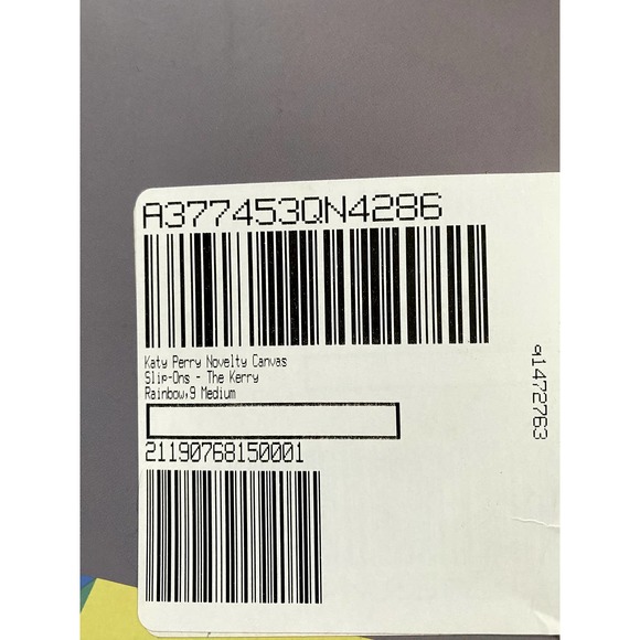 Katy Perry-The Kerry-Slip On Rainbow Sneaker-Size 9-New In Box-Canvas-Rainbow - Picture 6 of 9